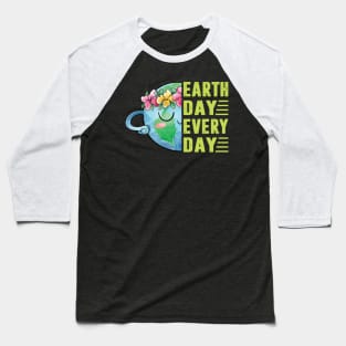 Earth Day Everyday Retro Environmental Earth Day Kids Women Baseball T-Shirt